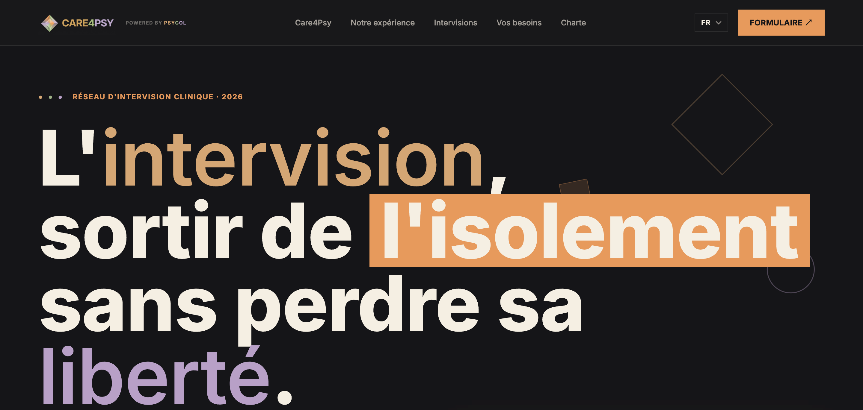 Care4Psy - Réseau d'intervision clinique en ligne pour psychologues et thérapeutes développé par Justin De Roover